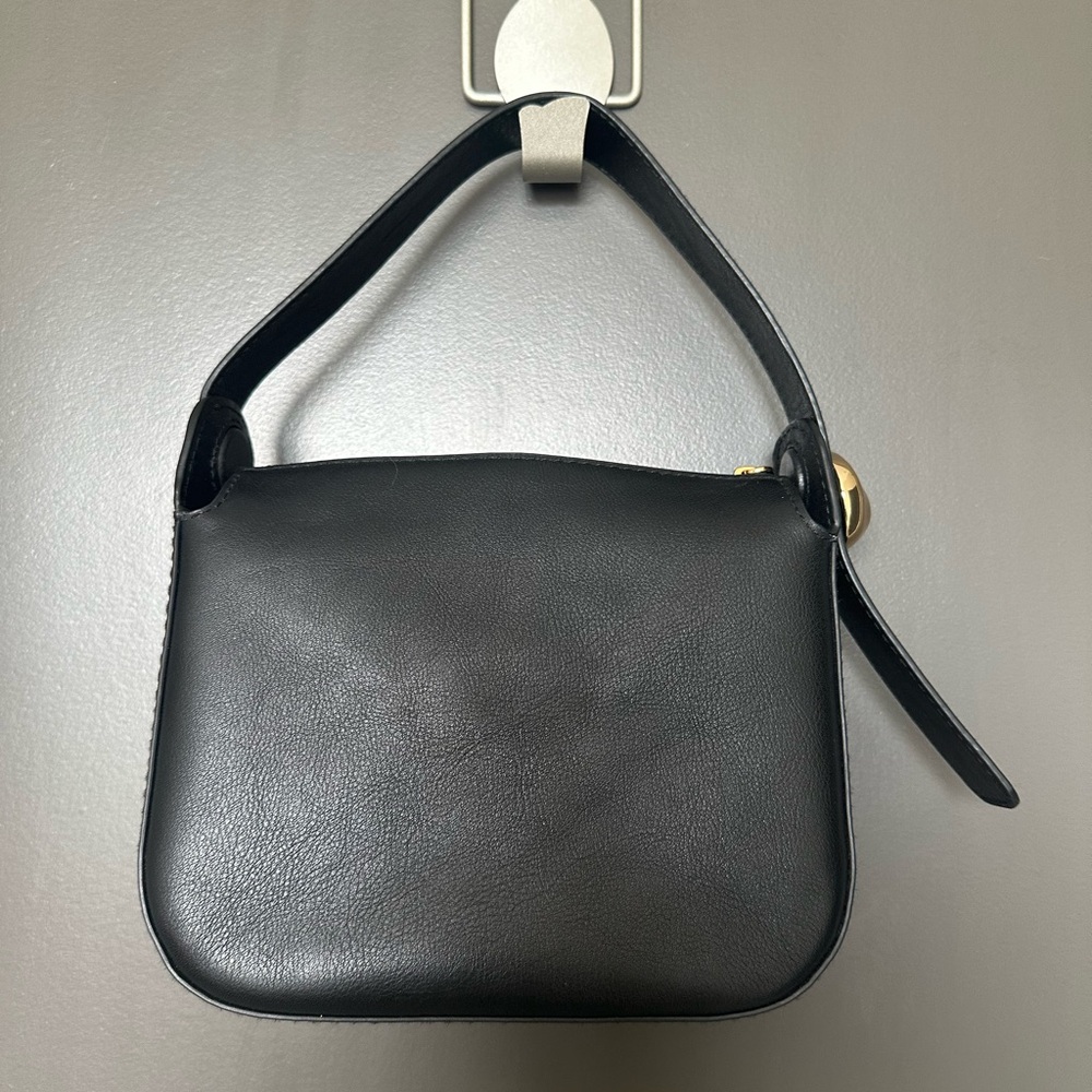 Madewell Black Leather Shoulder Bag